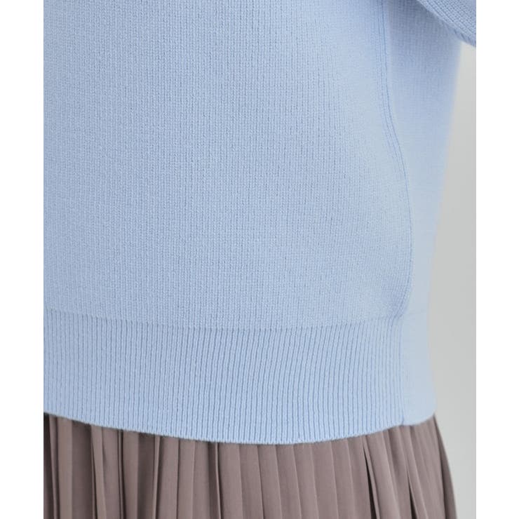 【洗濯機可/毛玉になりにくい】お袖パールで上品な ハイネックニット | SHOO・LA・RUE | 詳細画像31 