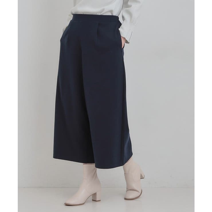 【洗濯機可/S-LL/あったか】体型カバーにも 裏起毛ガウチョパンツ | SHOO・LA・RUE | 詳細画像2 