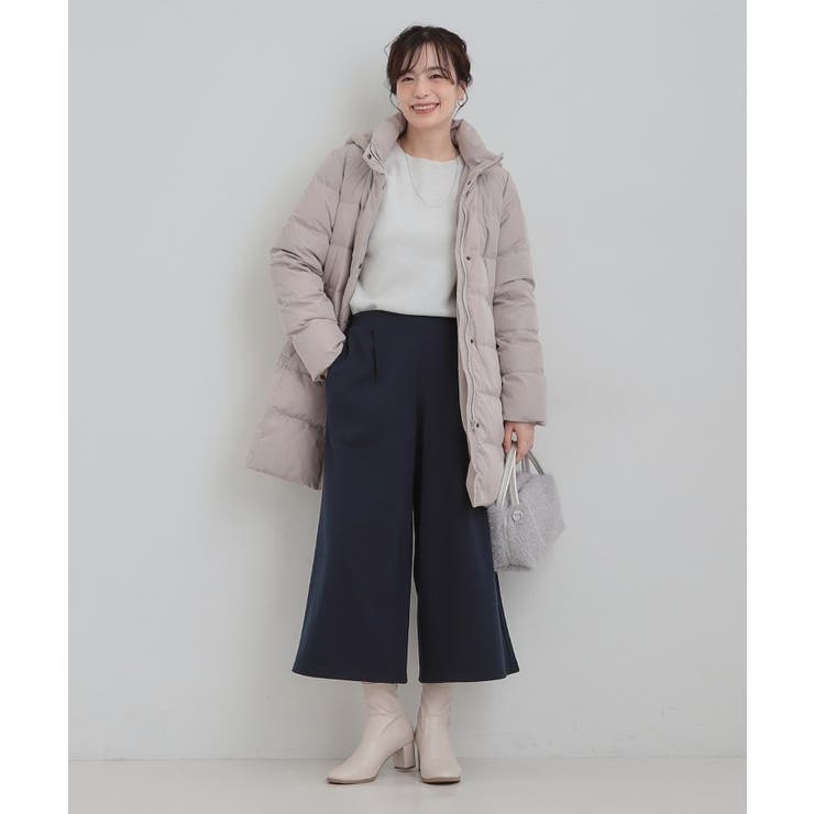 【洗濯機可/S-LL/あったか】体型カバーにも 裏起毛ガウチョパンツ | SHOO・LA・RUE | 詳細画像3 