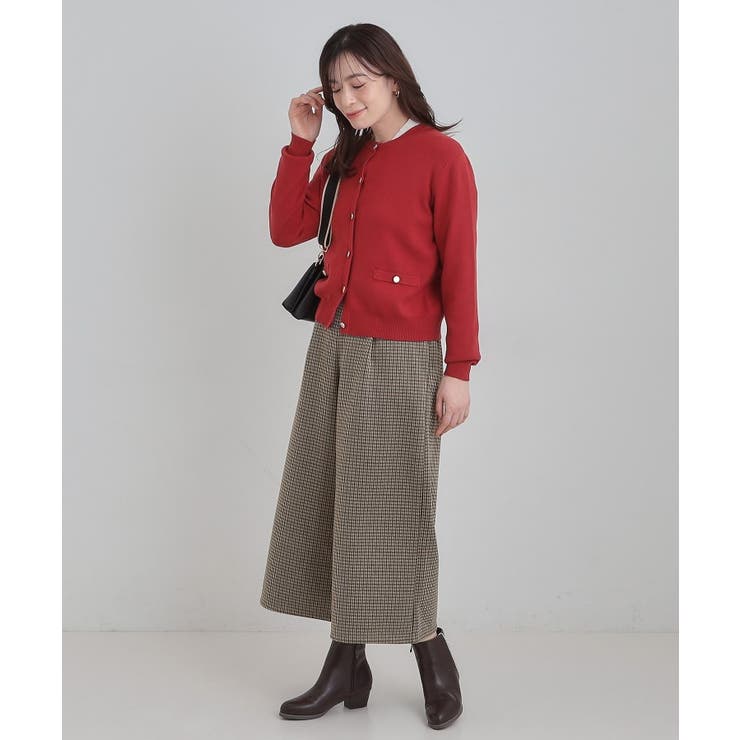 【洗濯機可/S-LL/あったか】体型カバーにも 裏起毛ガウチョパンツ | SHOO・LA・RUE | 詳細画像11 