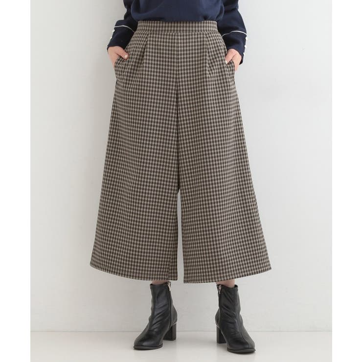 【洗濯機可/S-LL/あったか】体型カバーにも 裏起毛ガウチョパンツ | SHOO・LA・RUE | 詳細画像5 