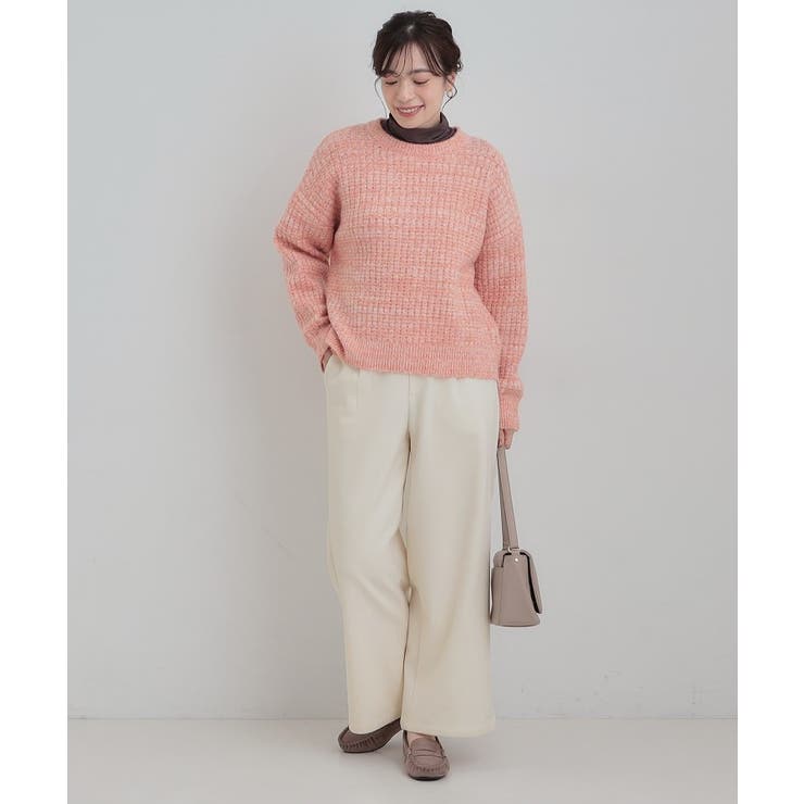 【洗濯機可 S LL】さりげないウエストのタブボタンがポイント | SHOO・LA・RUE | 詳細画像3 