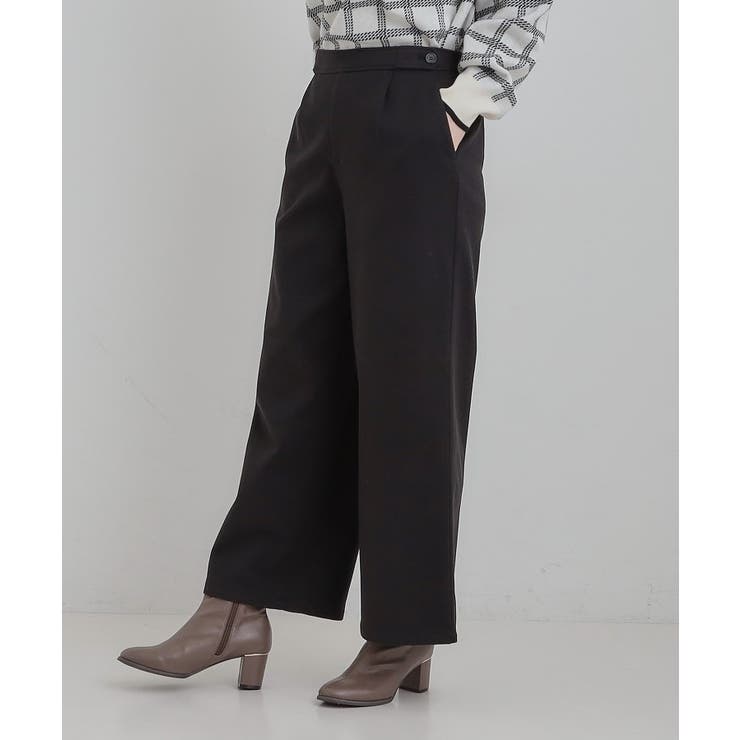 【洗濯機可 S LL】さりげないウエストのタブボタンがポイント | SHOO・LA・RUE | 詳細画像6 