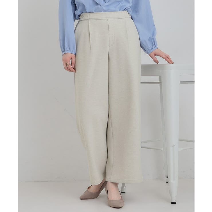 グレー(012) | 【洗濯機可 S LL】さりげないウエストのタブボタンがポイント | SHOO・LA・RUE