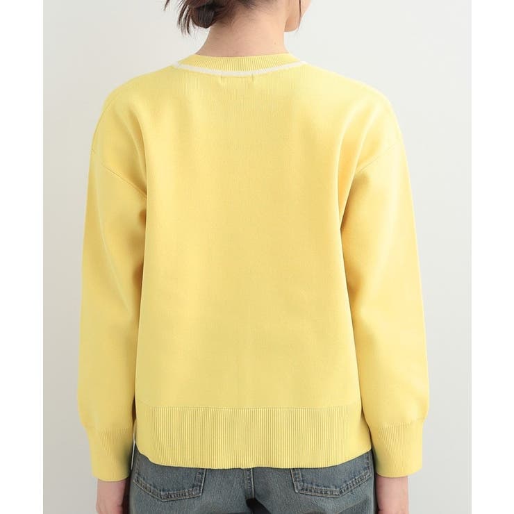 【洗濯機可/S-LL】体型カバーが叶う スポンディッシュ パイピングニット | SHOO・LA・RUE | 詳細画像19 