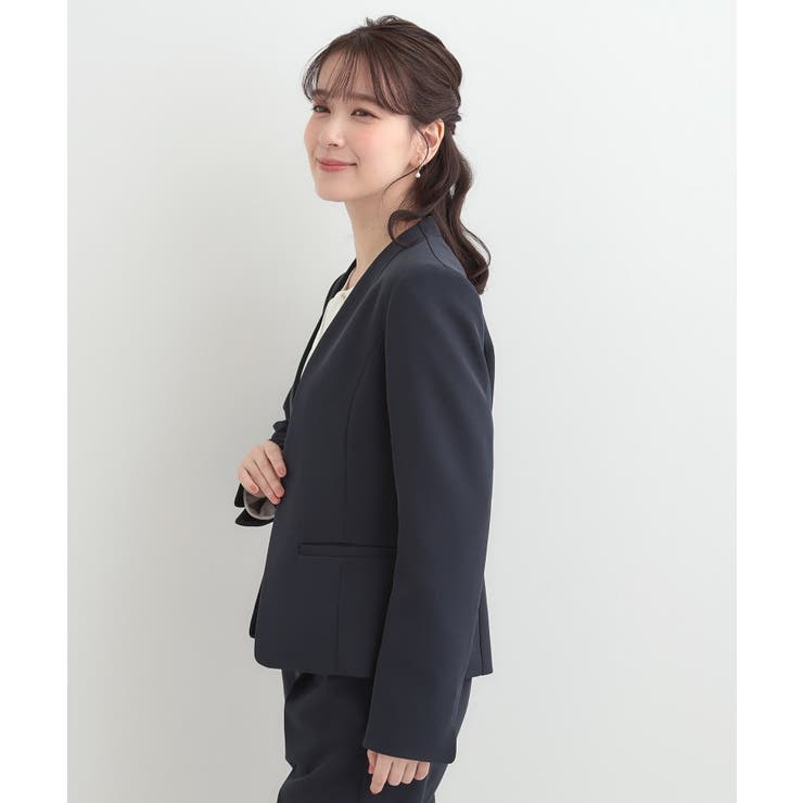 【3点スーツセット/洗濯機可】時短で好印象 セットアップ+ブラウス | SHOO・LA・RUE | 詳細画像9 