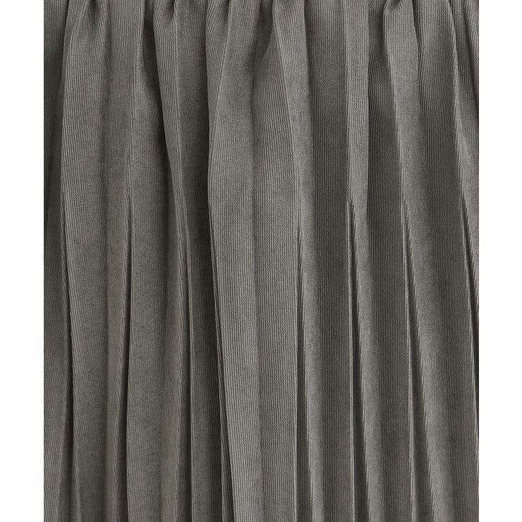 【洗濯機可/S-LL】縦ラインですっきり見せる スエードライクプリーツスカート | SHOO・LA・RUE | 詳細画像8 