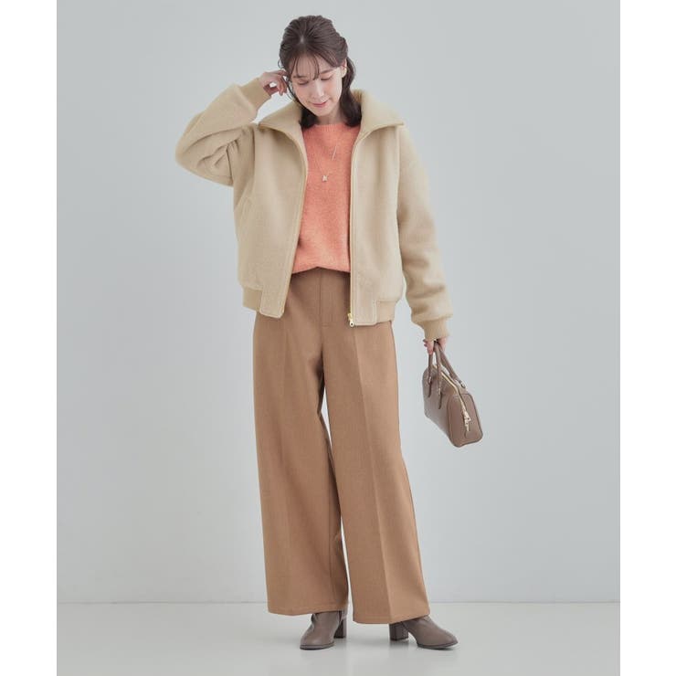 【S-LL】お顔周りがすっきり見える スライバージャケット | SHOO・LA・RUE | 詳細画像12 