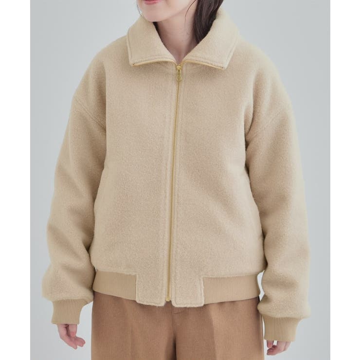 【S-LL】お顔周りがすっきり見える スライバージャケット | SHOO・LA・RUE | 詳細画像14 