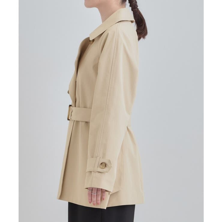 【S-LL/撥水】通勤やお出かけにも活躍 ミドルトレンチコート | SHOO・LA・RUE | 詳細画像14 