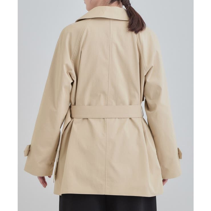 【S-LL/撥水】通勤やお出かけにも活躍 ミドルトレンチコート | SHOO・LA・RUE | 詳細画像15 