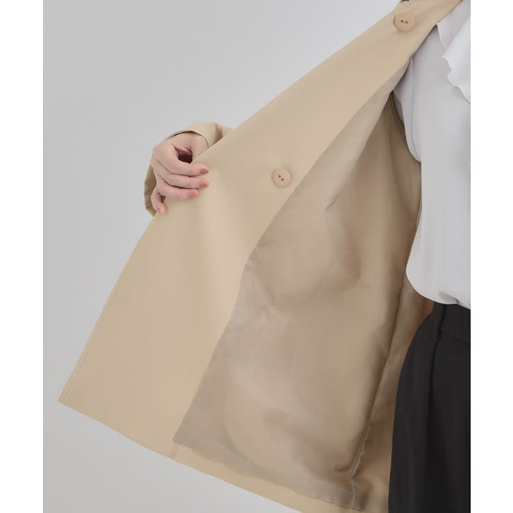 【S-LL/撥水】通勤やお出かけにも活躍 ミドルトレンチコート | SHOO・LA・RUE | 詳細画像22 