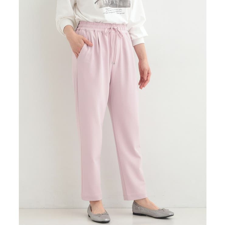 【SS-LL/洗濯後しわになりにくい】スマートに見えるイージーテーパードパンツ | SHOO・LA・RUE | 詳細画像14 