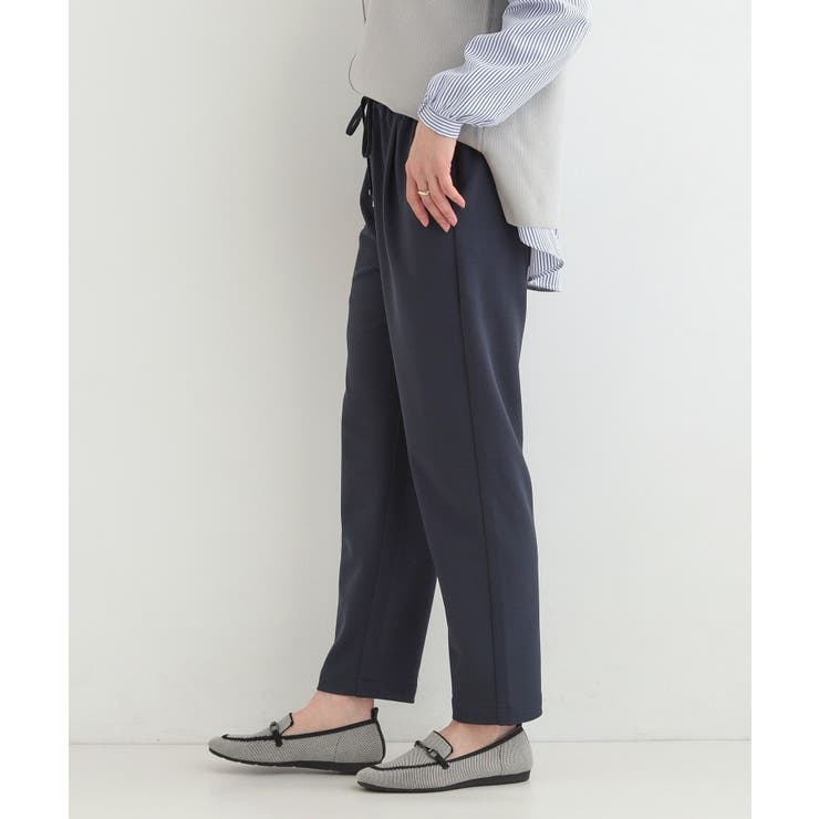 【SS-LL/洗濯後しわになりにくい】スマートに見えるイージーテーパードパンツ | SHOO・LA・RUE | 詳細画像18 