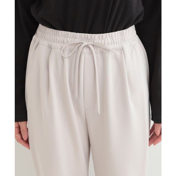 【SS-LL/洗濯後しわになりにくい】スマートに見えるイージーテーパードパンツ | SHOO・LA・RUE | 詳細画像24 