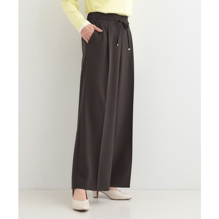 【着丈選べる/S-LL】センタープレスできちんと見え イージーワイドパンツ | SHOO・LA・RUE | 詳細画像16 