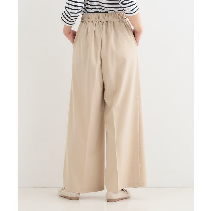 【着丈選べる/S-LL】センタープレスできちんと見え イージーワイドパンツ | SHOO・LA・RUE | 詳細画像23 