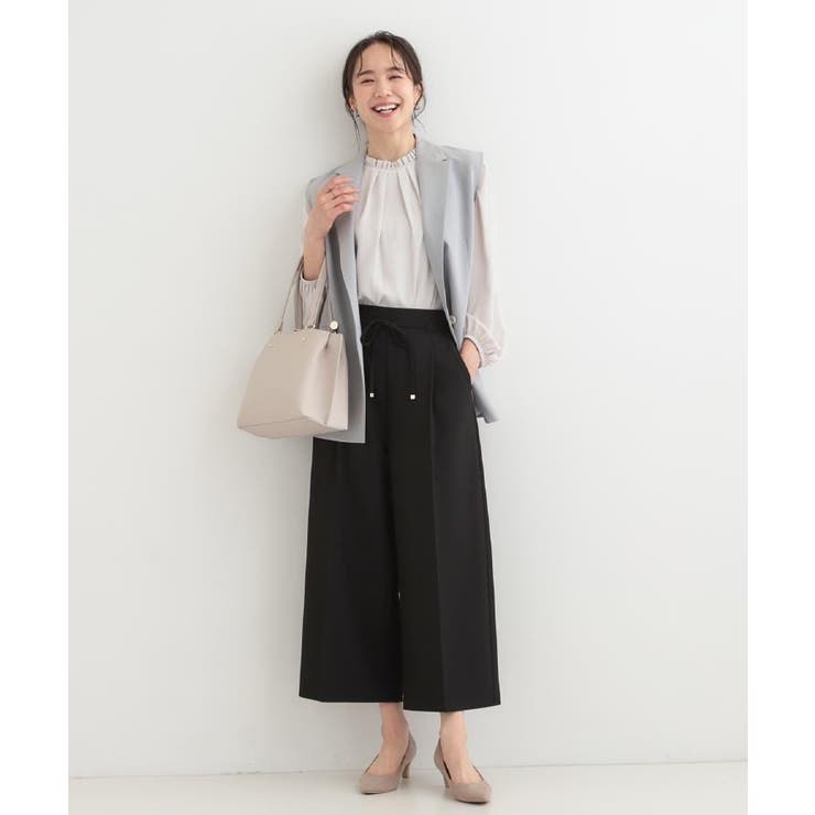 【着丈選べる/S-LL】センタープレスできちんと見え イージーワイドパンツ | SHOO・LA・RUE | 詳細画像13 