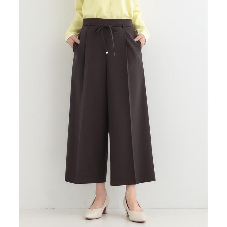 【着丈選べる/S-LL】センタープレスできちんと見え イージーワイドパンツ | SHOO・LA・RUE | 詳細画像18 