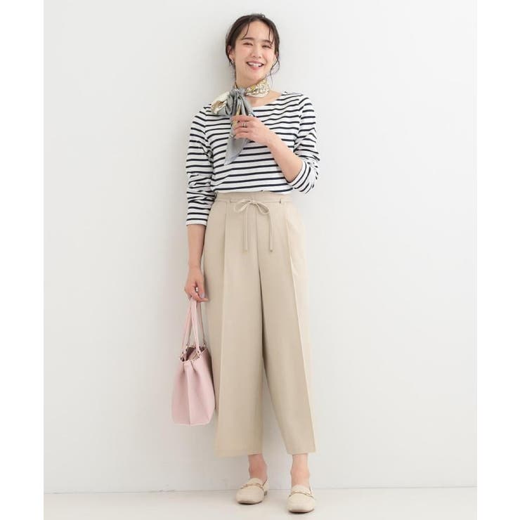【着丈選べる/S-LL】センタープレスできちんと見え イージーワイドパンツ | SHOO・LA・RUE | 詳細画像28 