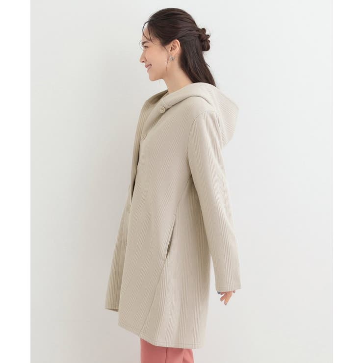 【S LL】体型をカバーしながらスマートに魅せる。ストライプジャカード コーディ… | SHOO・LA・RUE | 詳細画像6 