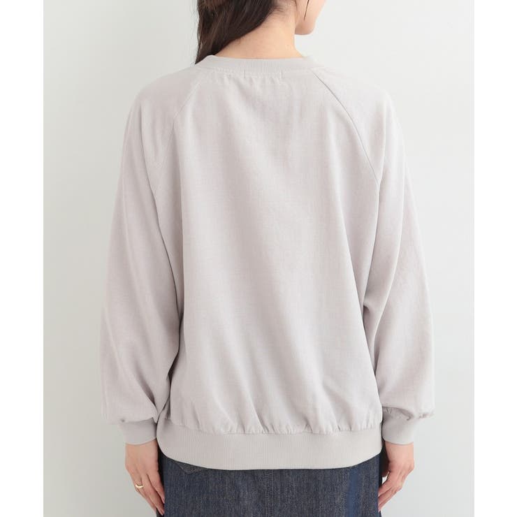 【洗濯機可/S-LL】さらっと快適 麻調ゆるリブブルゾン | SHOO・LA・RUE | 詳細画像15 