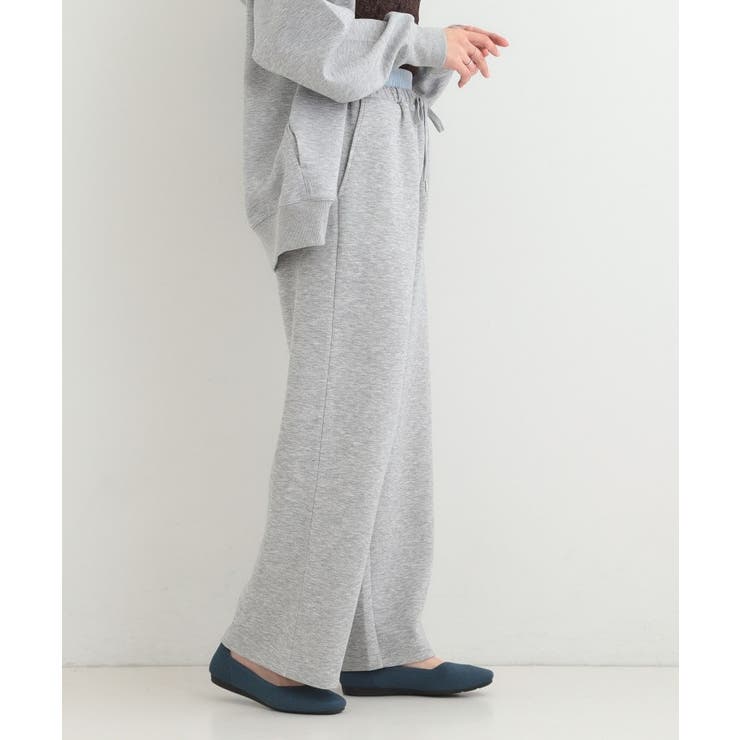 【セットアップ可/S-LL/なめらかタッチ】ダブルウエスト レイヤードパンツ | SHOO・LA・RUE | 詳細画像6 