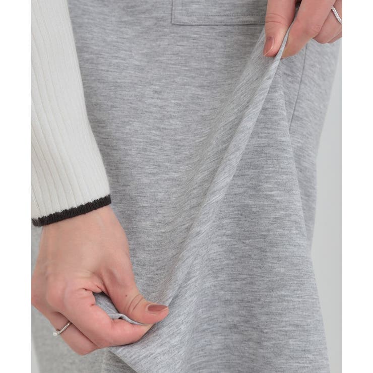 【セットアップ可/S-LL/なめらかタッチ】ベイカーナロースカート | SHOO・LA・RUE | 詳細画像17 