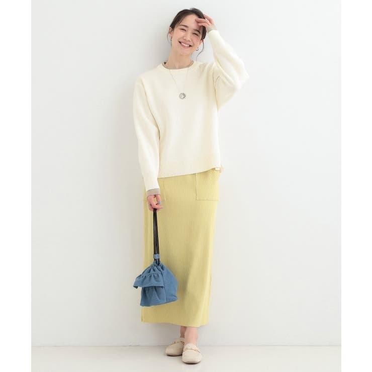 配色が上品 スウェットライクニット | SHOO・LA・RUE | 詳細画像3 