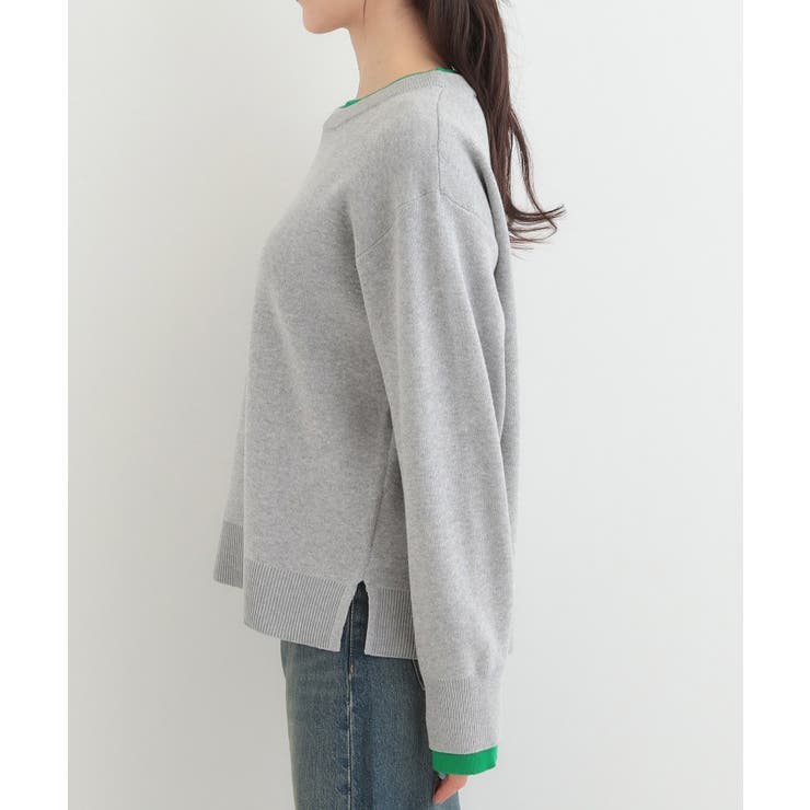 配色が上品 スウェットライクニット | SHOO・LA・RUE | 詳細画像18 