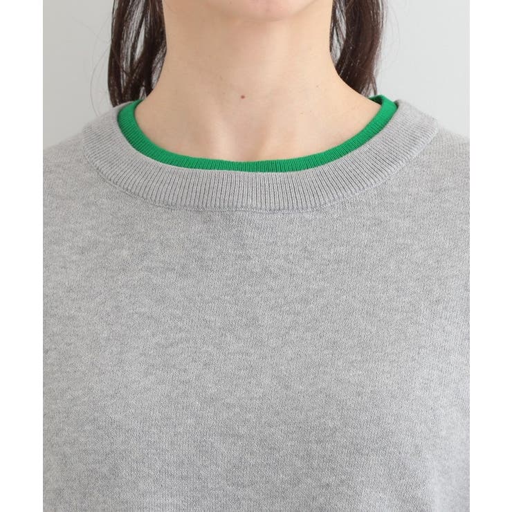 配色が上品 スウェットライクニット | SHOO・LA・RUE | 詳細画像20 