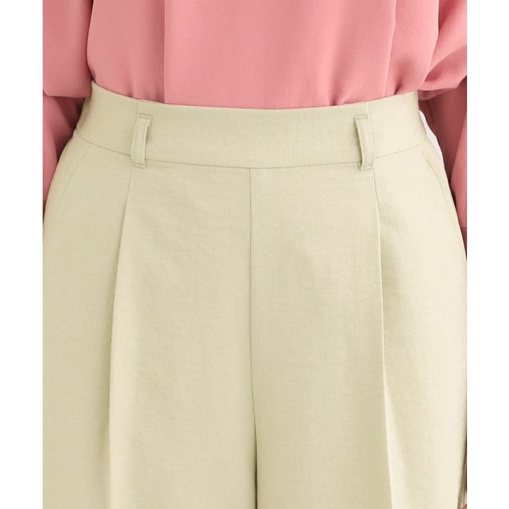 【洗濯機可/S-LL】ハイウエストで美脚見え リボンワイドパンツ | SHOO・LA・RUE | 詳細画像19 