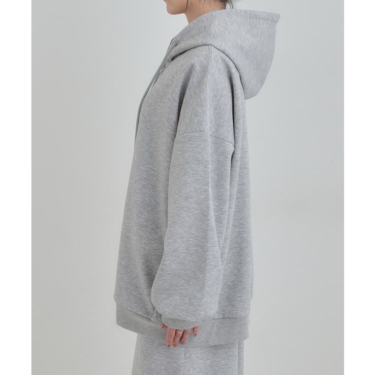【セットアップ可/なめらかタッチ】オーバーサイズゆるパーカ | SHOO・LA・RUE | 詳細画像11 