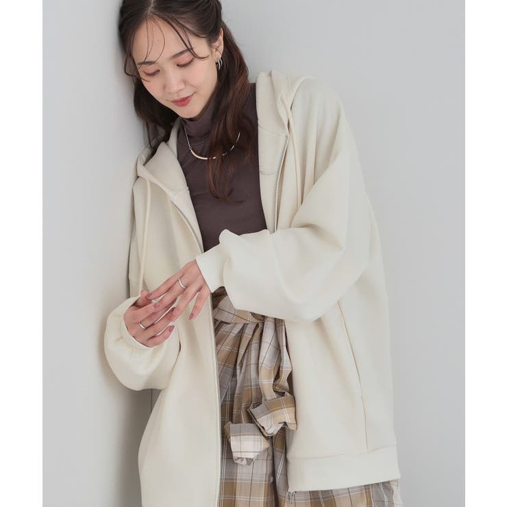 アイボリー(004) | 【セットアップ可/なめらかタッチ】オーバーサイズゆるパーカ | SHOO・LA・RUE