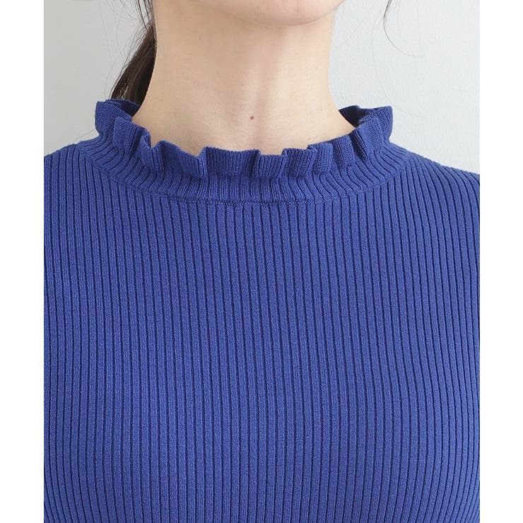 【洗濯機可/S-LL】フリルで上品 やわらかリブニット | SHOO・LA・RUE | 詳細画像20 