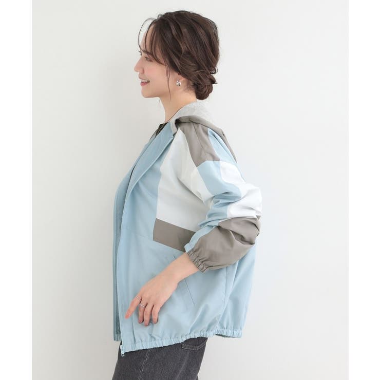 配色フードブルゾン | SHOO・LA・RUE | 詳細画像10 