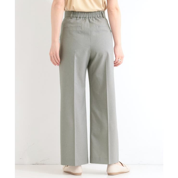 【セットアップ可／洗濯機可／S-LL】シンプルに美しく タックワイドパンツ | SHOO・LA・RUE | 詳細画像11 