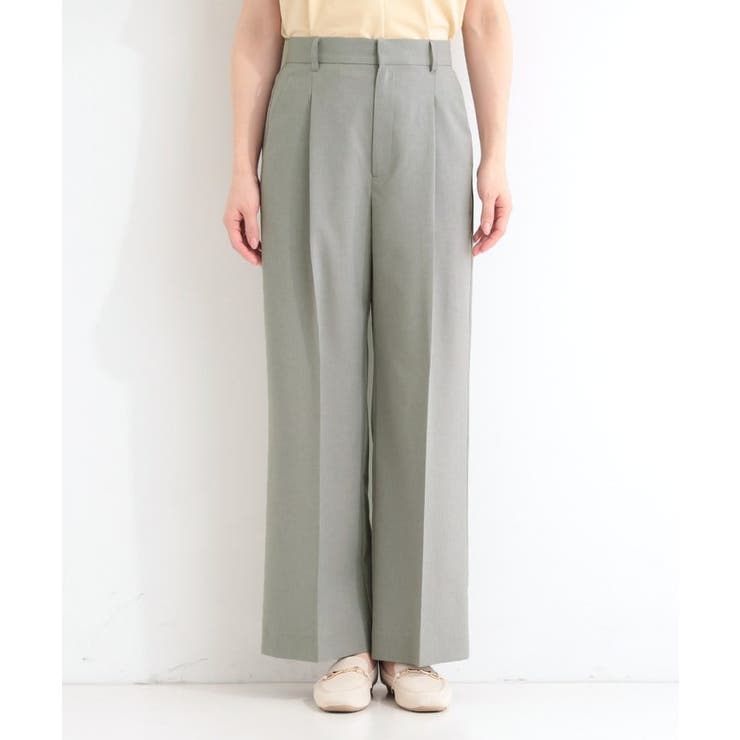 【セットアップ可／洗濯機可／S-LL】シンプルに美しく タックワイドパンツ | SHOO・LA・RUE | 詳細画像24 