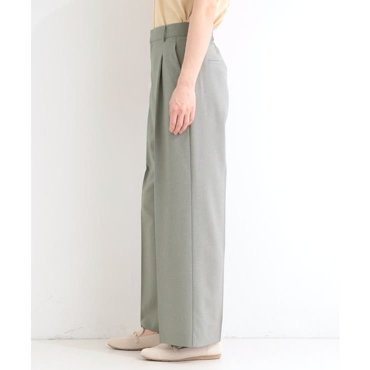 【セットアップ可／洗濯機可／S-LL】シンプルに美しく タックワイドパンツ | SHOO・LA・RUE | 詳細画像25 