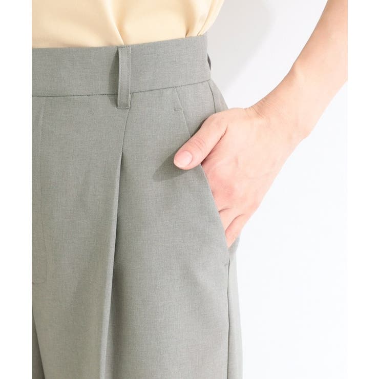 【セットアップ可／洗濯機可／S-LL】シンプルに美しく タックワイドパンツ | SHOO・LA・RUE | 詳細画像29 
