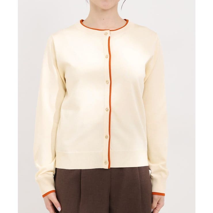 配色がコーデのアクセントに レイヤード風クルーカーディガン | SHOO・LA・RUE | 詳細画像13 