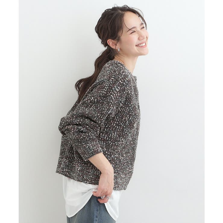 【洗濯機可/前後2WAY】ぽこぽこニットカーディガン | SHOO・LA・RUE | 詳細画像9 