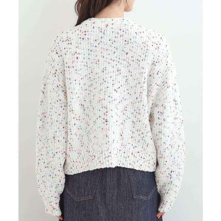 【洗濯機可/前後2WAY】ぽこぽこニットカーディガン | SHOO・LA・RUE | 詳細画像24 