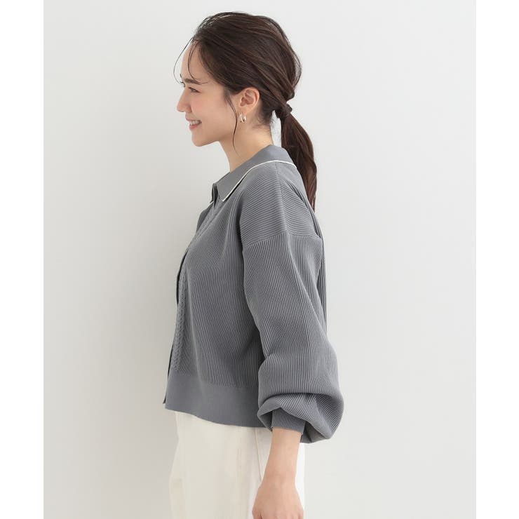 衿付きレース風カーディガン | SHOO・LA・RUE | 詳細画像6 