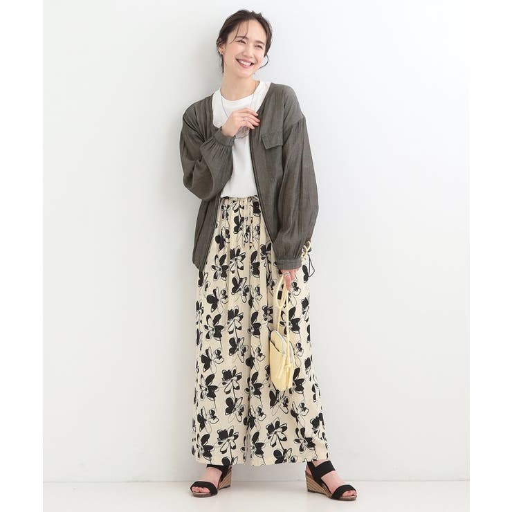 【S-LL】優しく透ける 柔らかシアーデニムブルゾン | SHOO・LA・RUE | 詳細画像4 