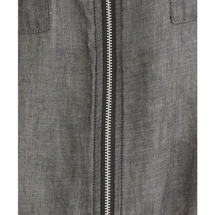 【S-LL】優しく透ける 柔らかシアーデニムブルゾン | SHOO・LA・RUE | 詳細画像5 