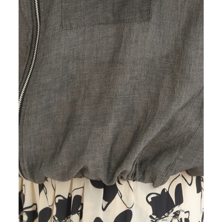 【S-LL】優しく透ける 柔らかシアーデニムブルゾン | SHOO・LA・RUE | 詳細画像20 