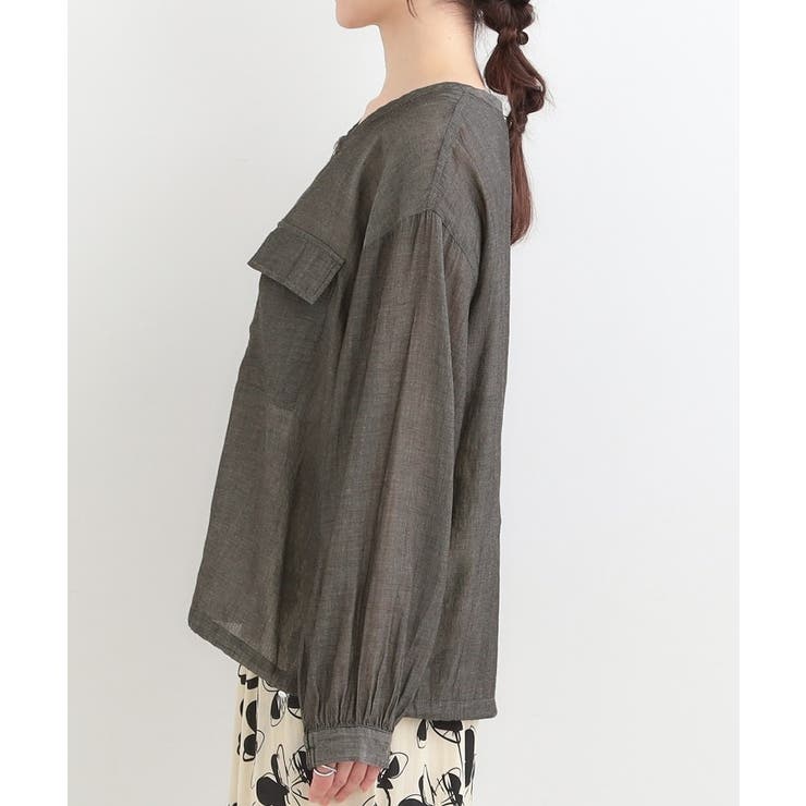 【S-LL】優しく透ける 柔らかシアーデニムブルゾン | SHOO・LA・RUE | 詳細画像24 