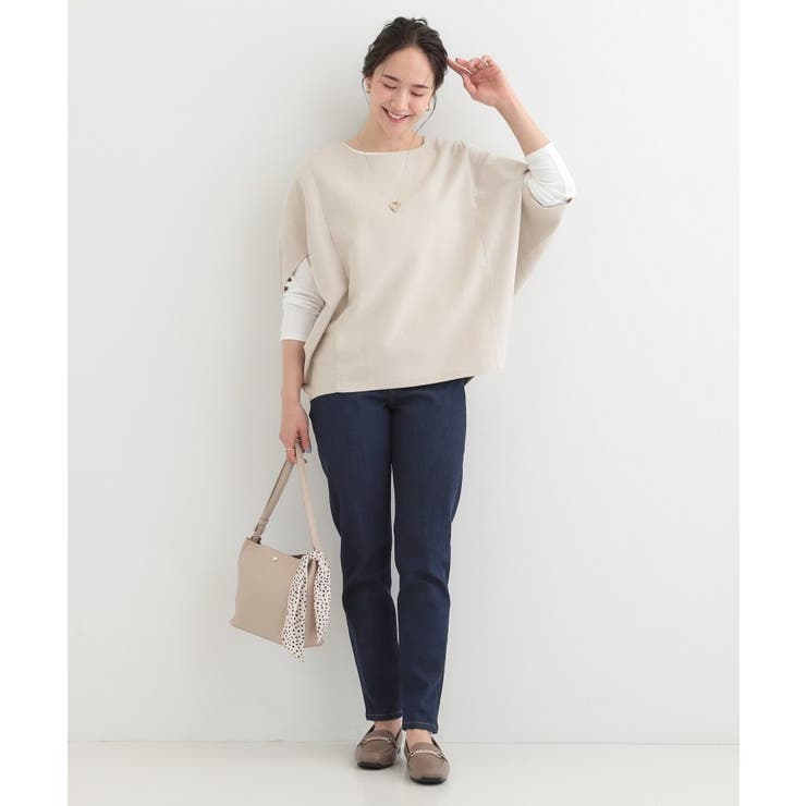 【2点セット】ポンチョ風スウェードトップス×ロンT | SHOO・LA・RUE | 詳細画像7 