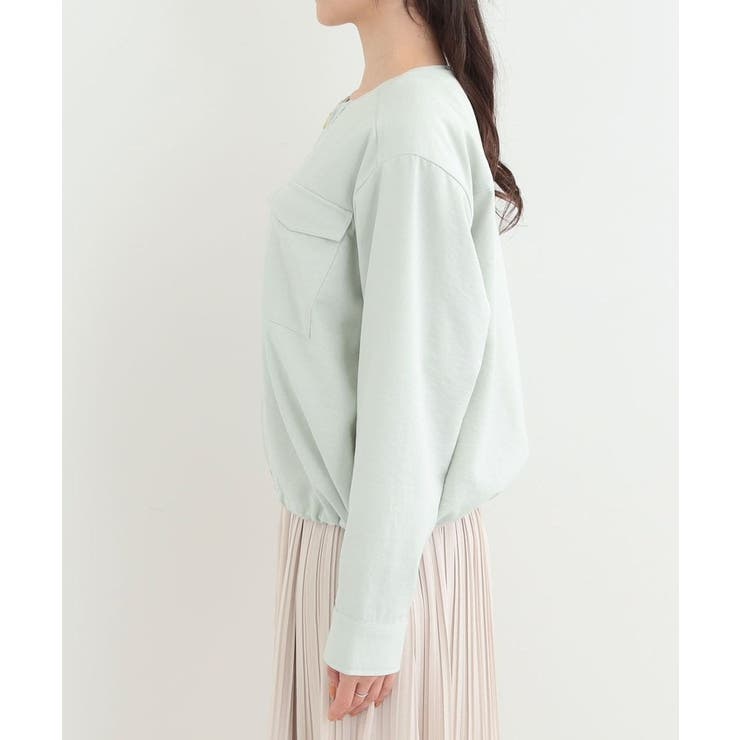 【S-LL】デイリーにも、通勤にも。フラップポケットノーカラーブルゾン | SHOO・LA・RUE | 詳細画像14 